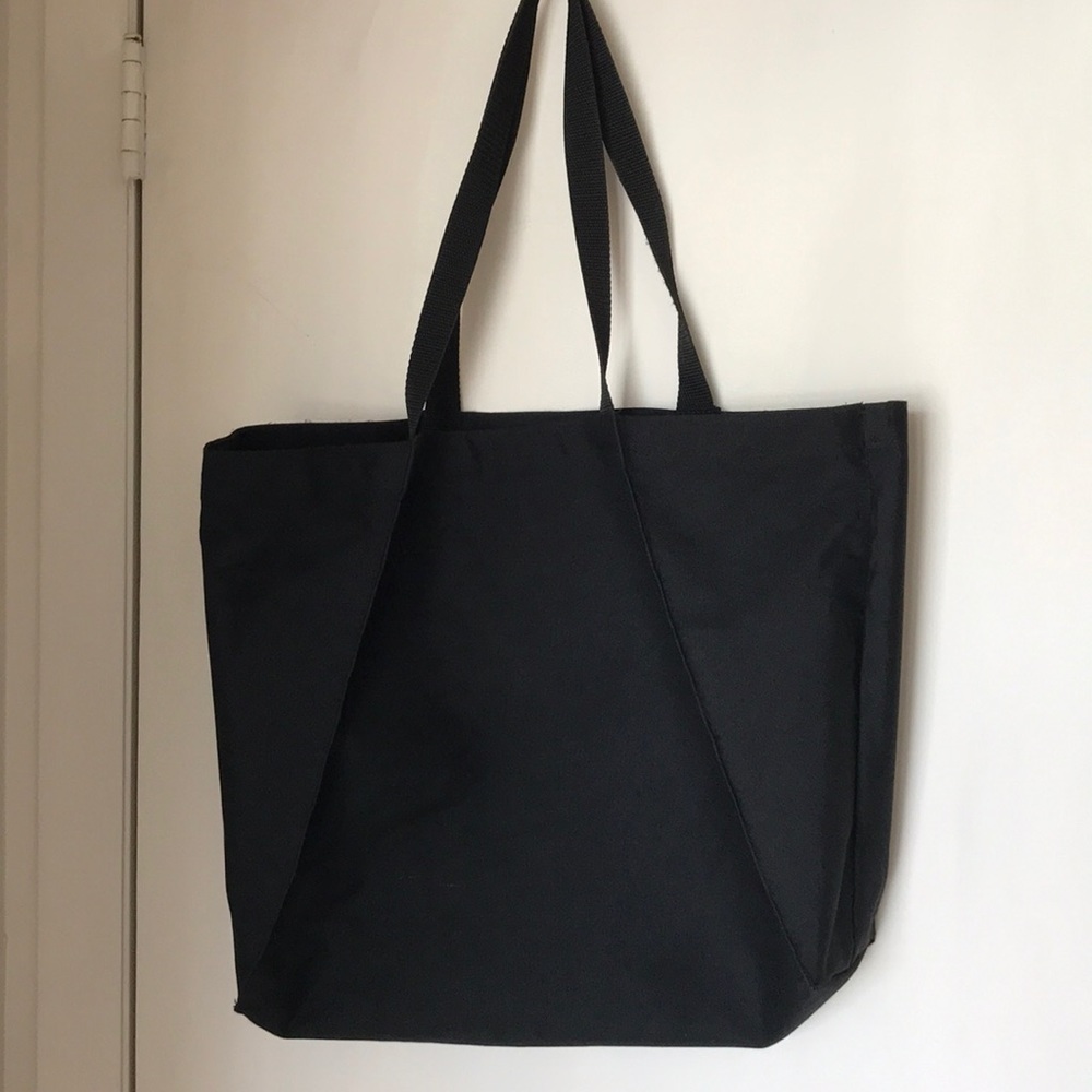 Anne Klein tote. Black canvas type - Picture 2 of 4